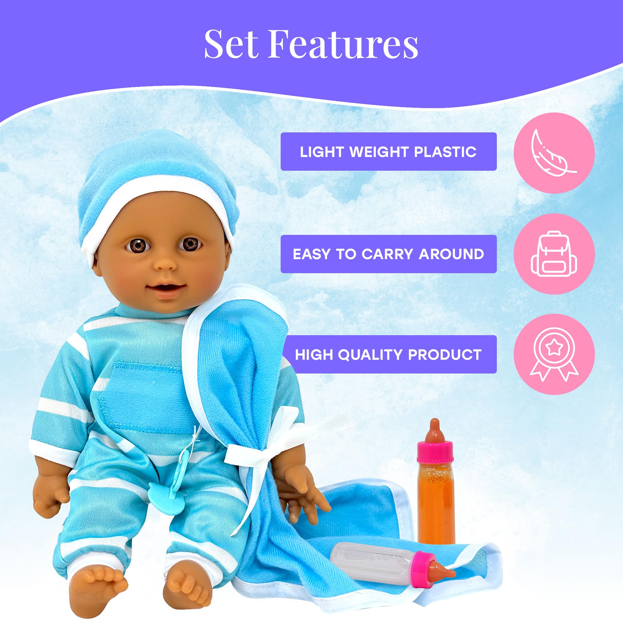 The New York Doll Collection Baby Doll Accessories, Doll Magic Bottles & Doll Feeding Set