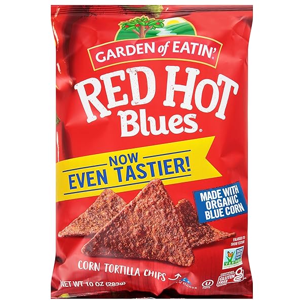 GARDEN OF EATIN’ RED HOT BLUES CORN TORTILLA...