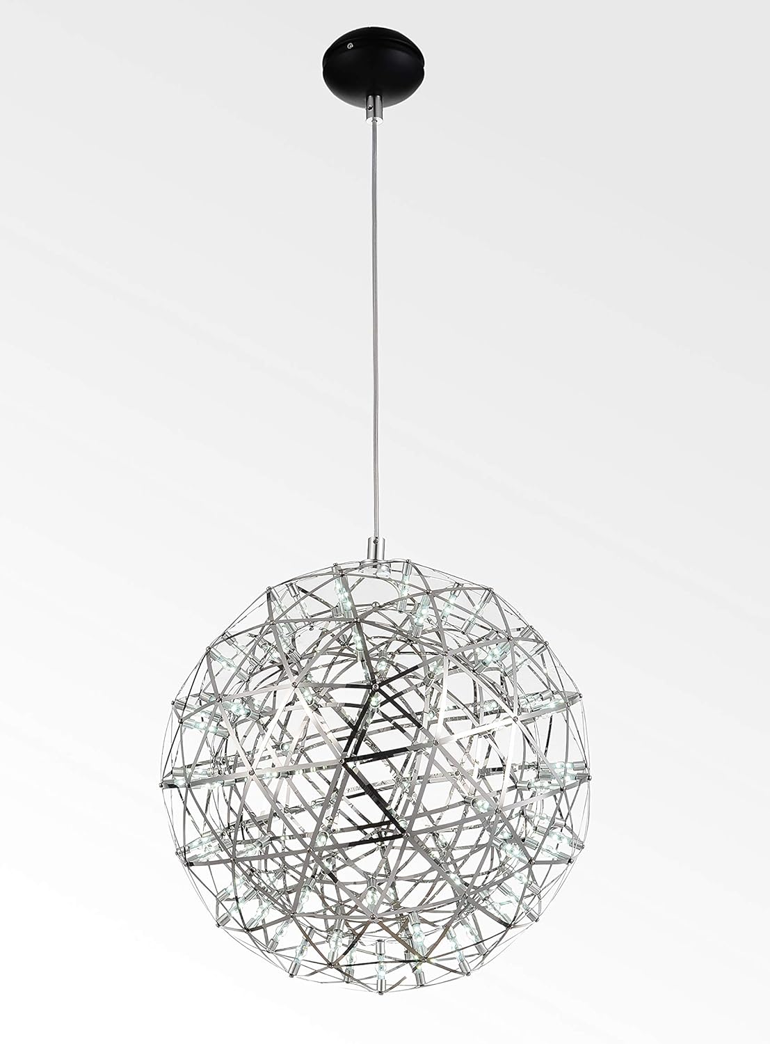 whiteline modern outdoor living on Amazon Com Whiteline Modern Living Lucius Ceiling Lighting Silver Furniture Decor