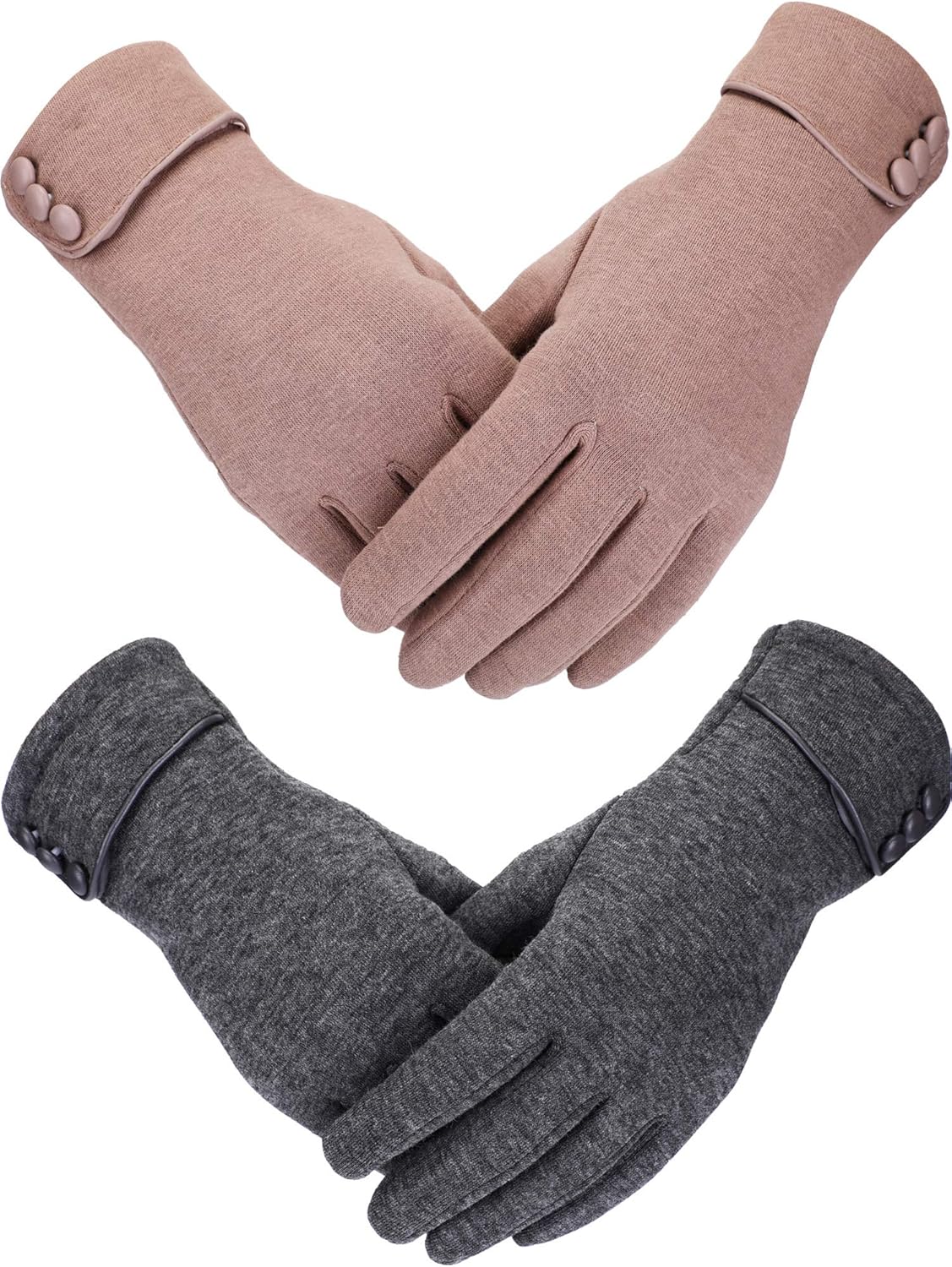 IMongol - Guantes De Lana Pura Para Hombre, Medio Dedo, Sin