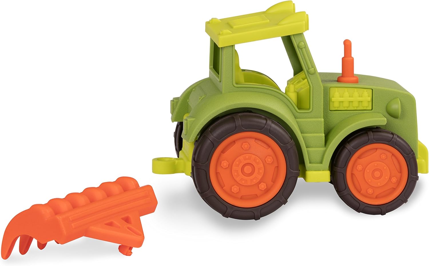 Battat - Wonder Wheels - Tractor With Rake - Developmental Farm Toy for Kids Toddlers - Durable & Sturdy Toy Truck - 1 year + - Image 4