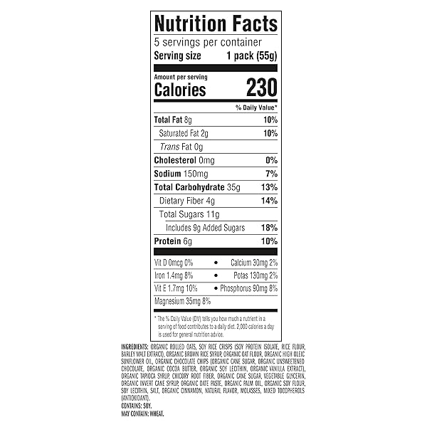 ​​CLIF BAR ENERGY BITES – CHOCOLATE CHIP – MADE WITH ORGANIC OATS – 6G PLANT BASED PROTEIN – NON-GMO (5 PACKS)​