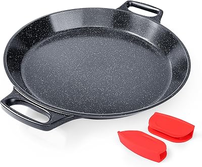 Poêle à Paella four 6 à 8 portions, Granit Non Toxique Antiadhésive