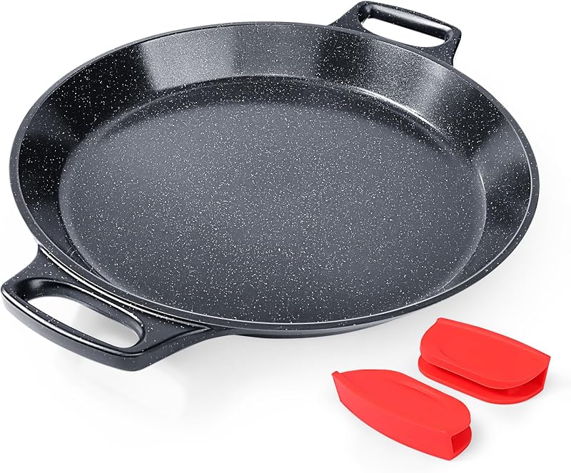 Poêle à Paella four 6 à 8 portions, Granit Non Toxique Antiadhésive