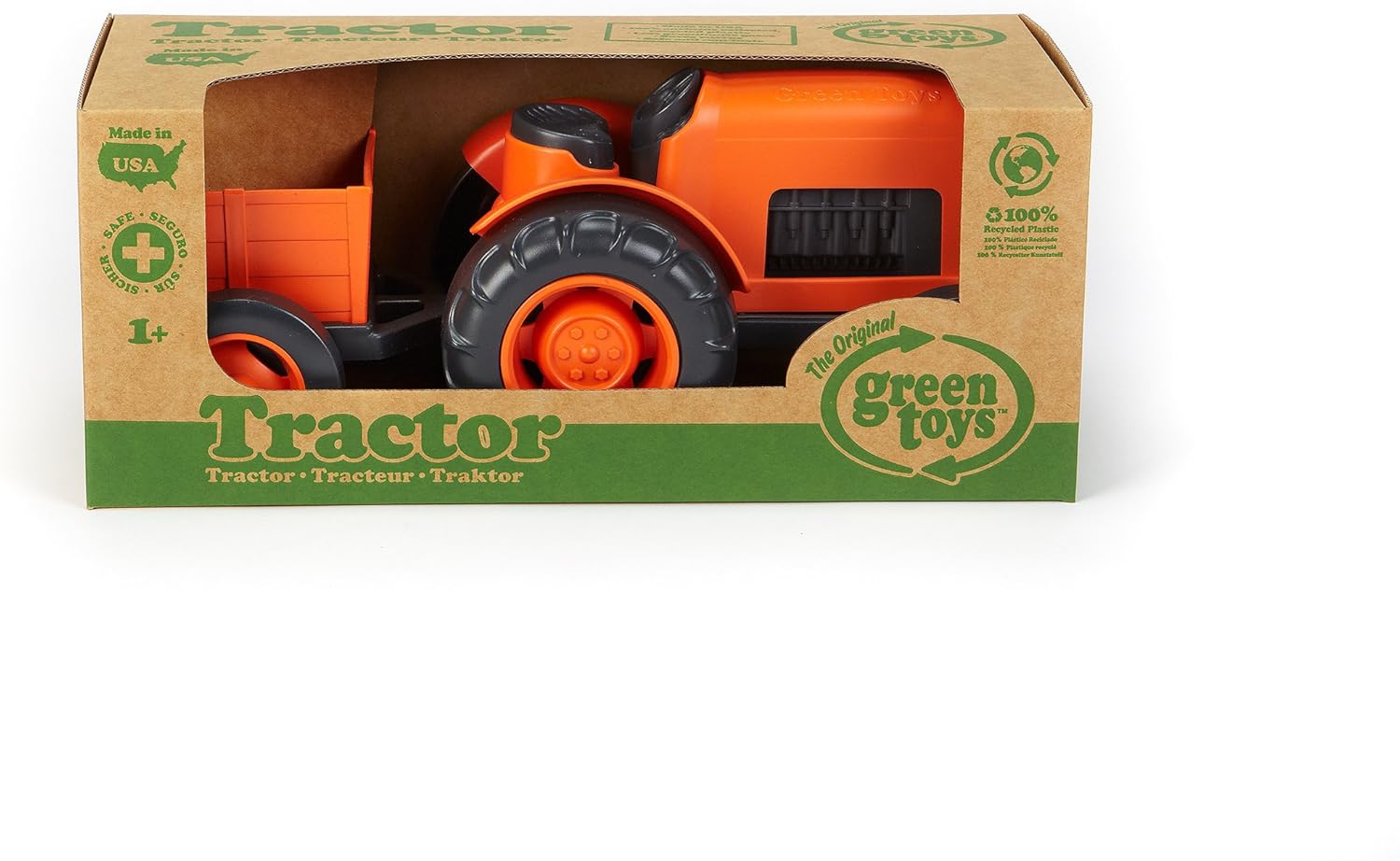Green Toys Tractor Vehicle, Orange: Toys & Games