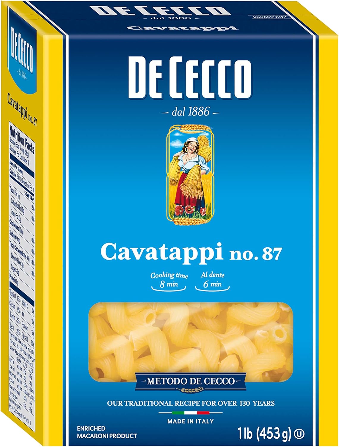 DE CECCO Pasta Cavatappi 16.0 OZ by De Cecco Amazon.co.uk Grocery