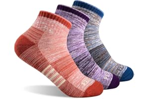 FEIDEER Hiking Walking Socks For Women, Multi-pack Outdoor Recreation Socks Moisture Wicking Crew Socks