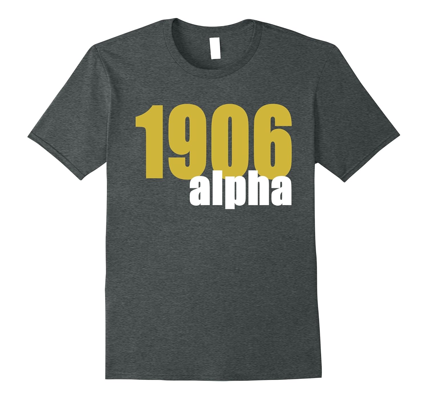 Mens Alpha Black Phi Gold Alpha 1906 Men's T-Shirt-ANZ