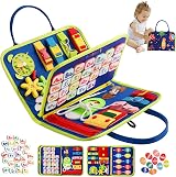 TenFans Busy Board Montessori Toys for Toddlers 3 4 5 Year Olds Sensory Travel view 1