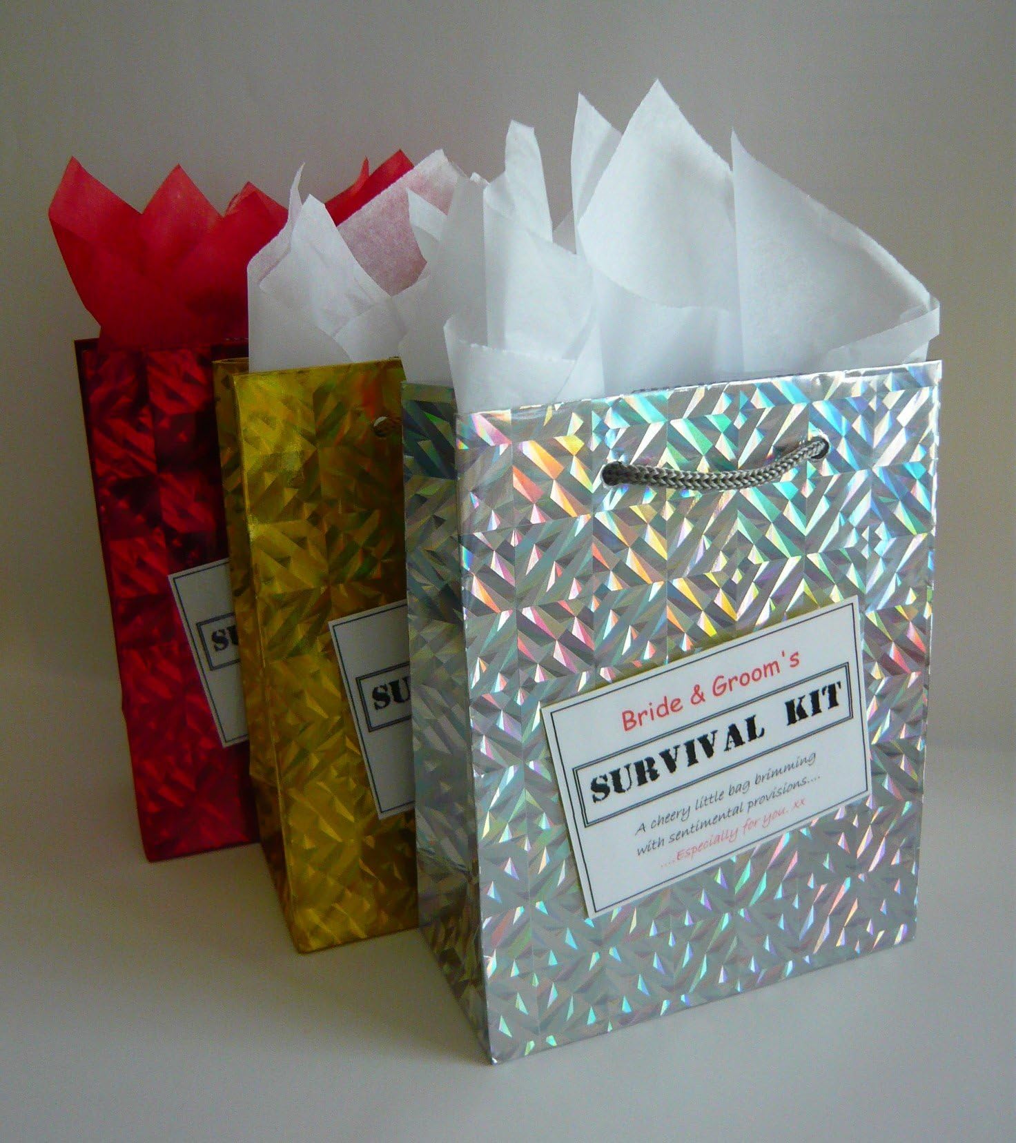 SweetGiftsOnline Bride & Groom Survival Kit. Novelty Wedding Present. Fun Gift Idea.