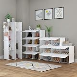 HOMIDEC 28-Pair 7-Tier Shoe Rack Storage Cabinet Dustproof Organizer view 4
