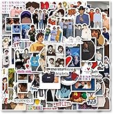 69pcs Influencer Vlogger Sticker, Cute Cartoon Aesthetic Vinyl Waterproof Stickers for Water Bottle,Skateboard,Laptop,Phone,Journaling,Scrapbooking Decals for Party Supply Decor