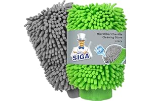 MR.SIGA Microfiber Chenille Cleaning Glove