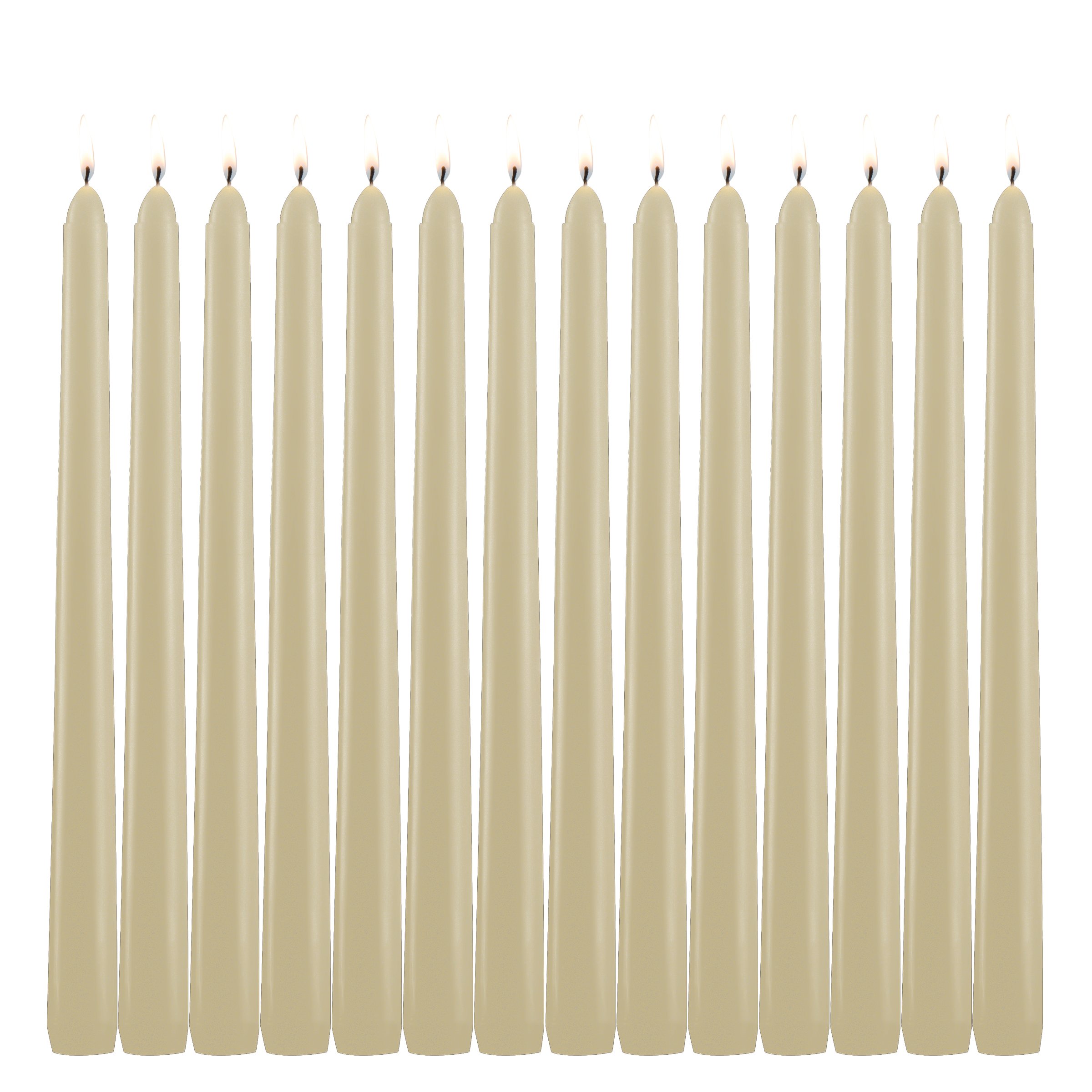 Light in Dark Ivory Taper Candles Set of 14 Dripless Candles 10 inch Unscented 603185708299 eBay