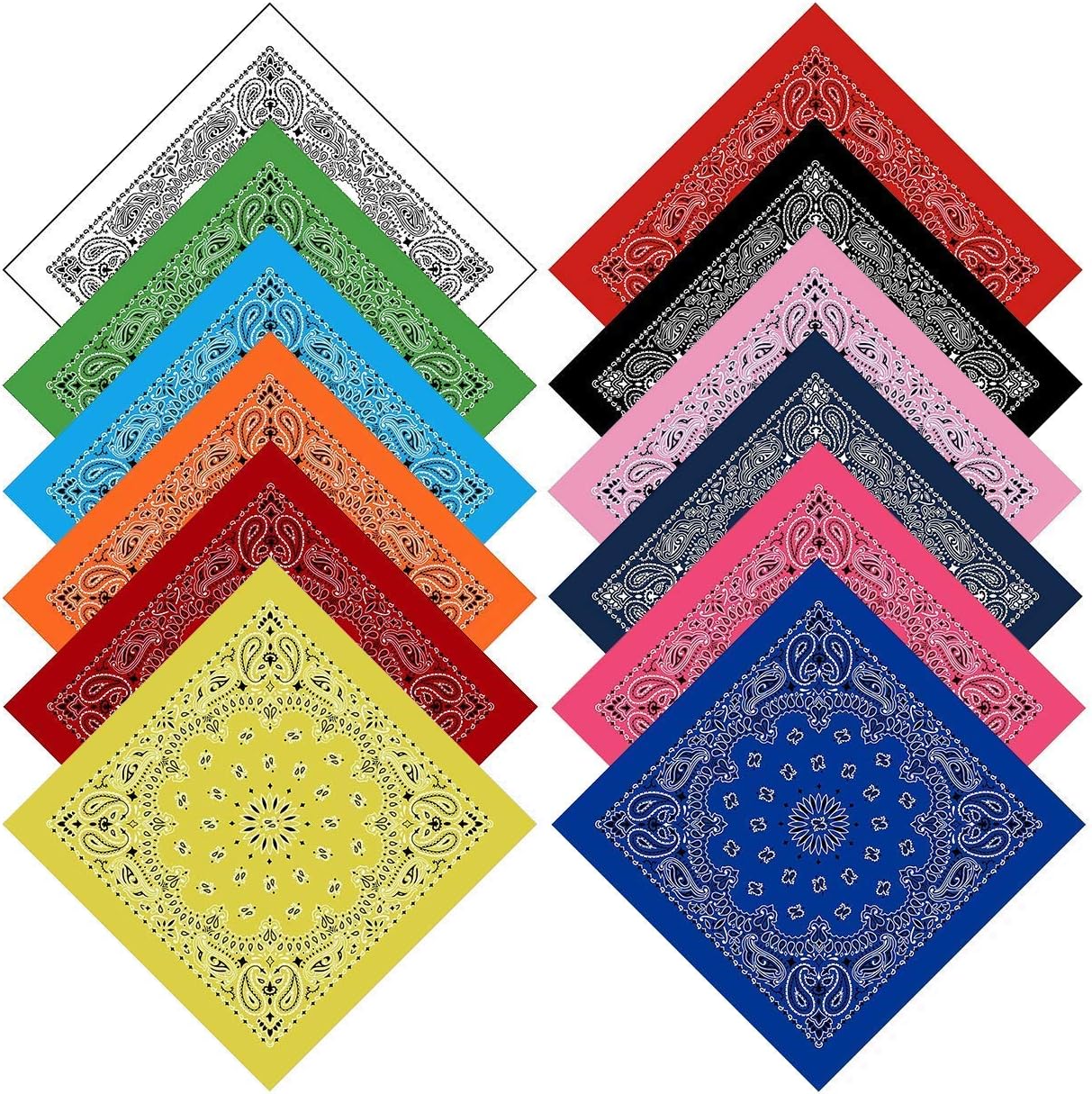 DiaryLook Bandanas Face Scarf for Men & Women - Bandana Headband Handkerchiefs Scarf for Dust, Sports, Outdoor