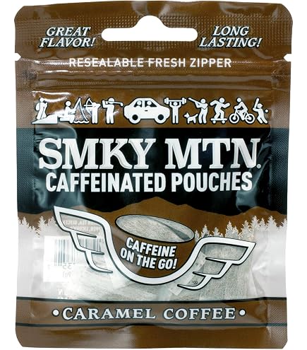 Amazon.com: SMOKEY MOUNTAIN Caffeinated Pouches - Caramel Coffee - Tobacco  Free and Nicotine Free - 15 Pouches Per Pack