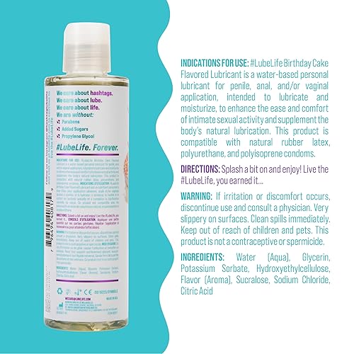 Lube Life Water-Based Mint Chocolate Chip Flavored Lubricant, Personal Lube  for Men, Women and Couples, Made Without Added Sugar, 8 Fl Oz in Kenya |  Whizz Lubricants
