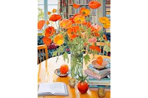 Cross & Glory - Poppies Panorama: Orange Elegance - 1000 Piece Jigsaw Puzzle for Adults | Art Puzzle | Beautiful Design | Vib