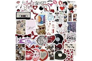 100Pcs Y2K Downtown Girls Sticker Pack, Aesthetic Waterproof Vinyl Stickers for Water Bottle, Laptop, Skateboard, Cool Trendy
