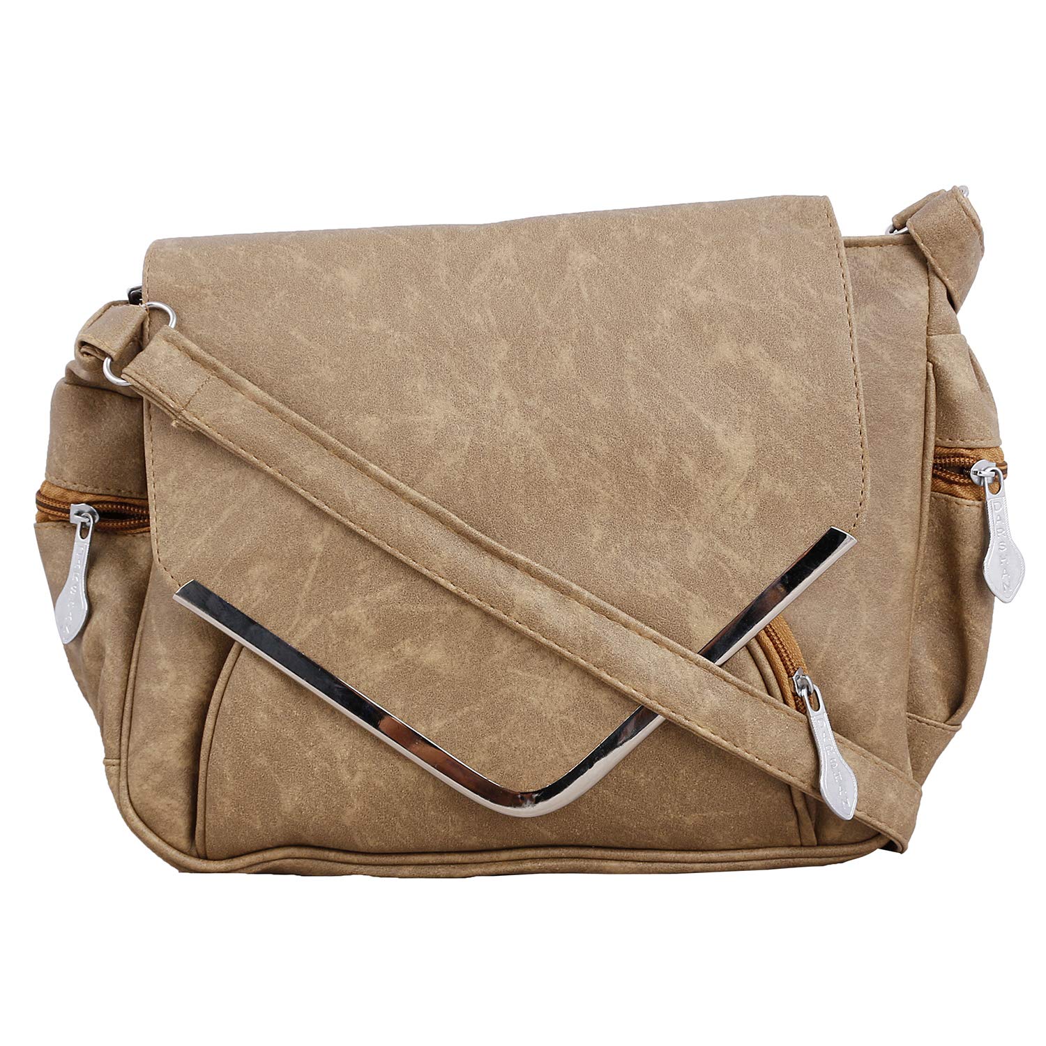 beige side bag