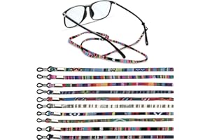 10 Pcs Glasses Strap, Sunglass Eyewear Straps, Colorful Sunglasses Eyeglass Holder Lanyard Cord, Premium Eyewear Chain Cord, 