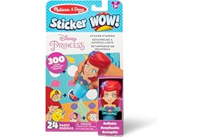 Melissa & Doug Sticker Wow!™ 24-Page Activity Pad and Sticker Stamper, 300 Stickers, Arts and Crafts Fidget Toy Collectible C