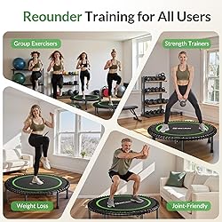 BCAN 40" Adult Fitness Trampoline with Durable