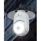 SYMYNELEC Light Bulb Security Camera: Outdoor Wireless WiFi Light Socket Security Cam 360 AI Motion Detection Auto Tracking 2