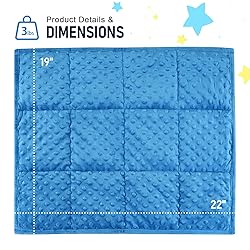 Wemore Minky Dot Weighted Blanket 3 lbs, Soft Cozy