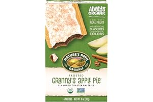 Nature's Path Organic Toaster Pastries, Frosted Granny's Apple Pie, 72 Count (Pack of 12, 11 Oz Boxes), Made From Real Apples