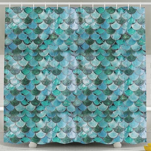 Amazon Com Chaming Pastel Mermaid Bath Shower Curtain Fabric