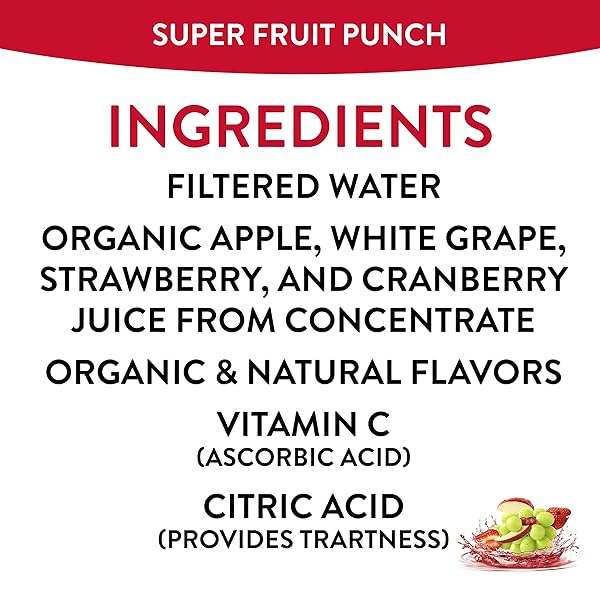 HONEST KIDS SUPER FRUIT PUNCH, ORGANIC JUICE DRINK, 6 FL OZ JUICE BOXES, 6 FL OZ (PACK OF 40)