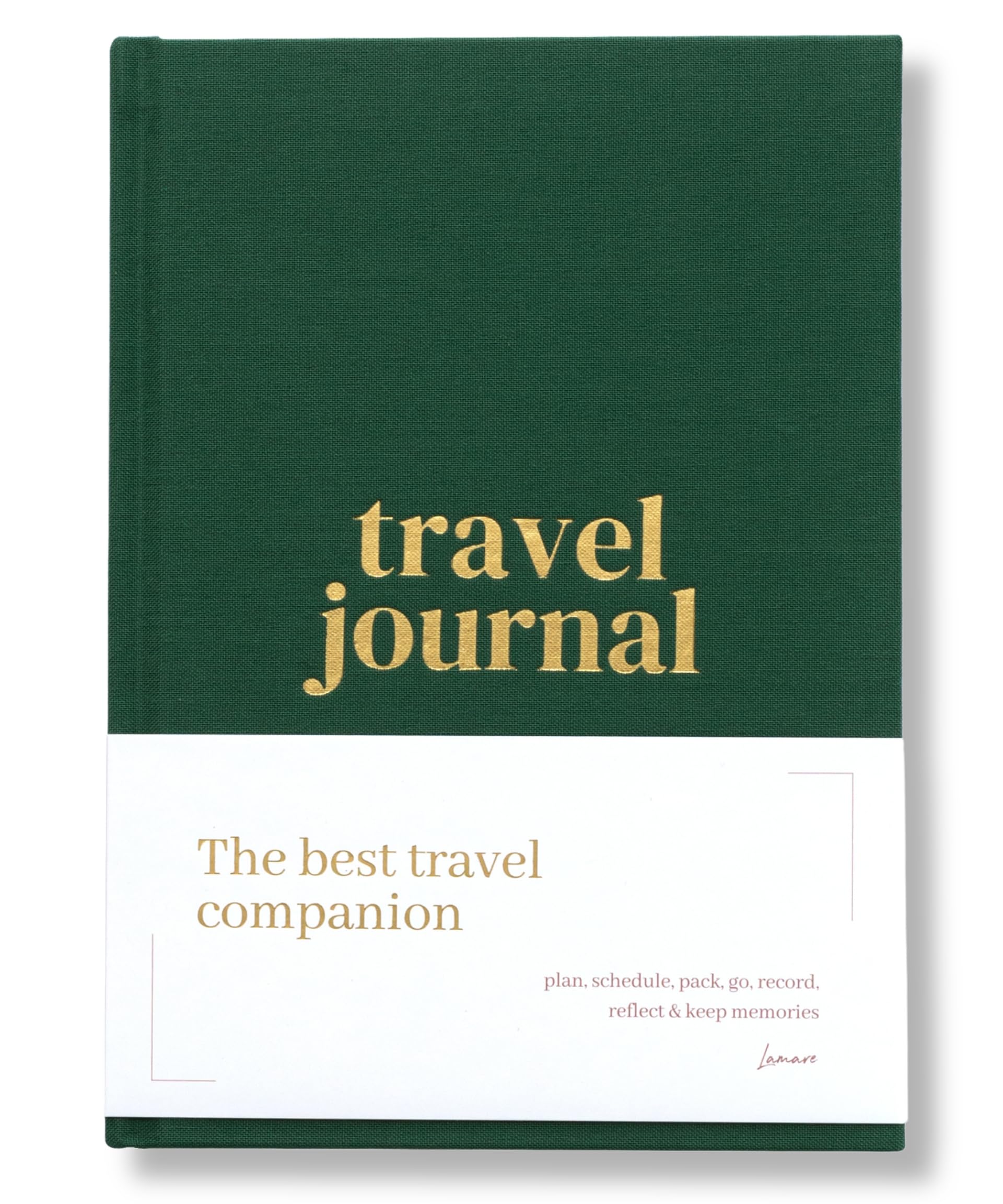 Photo 1 of Lamare Travel Journal for Women & Men - Travel Scrapbook, Adventure Journal, & Trip Planner with Pockets