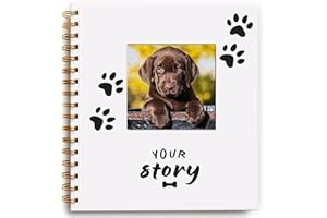 BIBI & BEAU New Puppy Gift | Dog Memory Book & Keepsake Photo Album - Gifts For New Puppy Owners & Dog Lovers | Planner Keepsake Diary Scrapbook