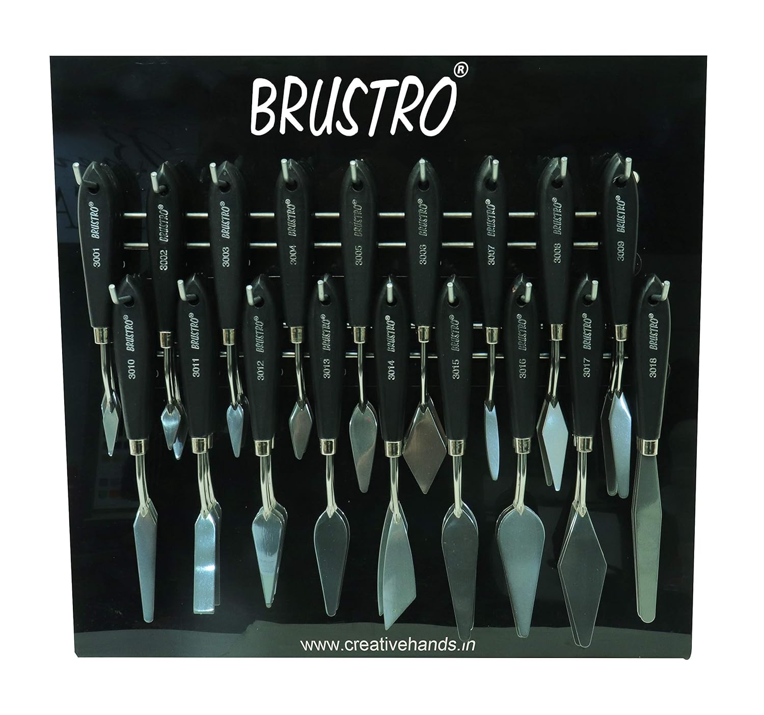 BRUSTRO Artists’ Palette Knives (Set of 18) (Painting Knives) Amazon
