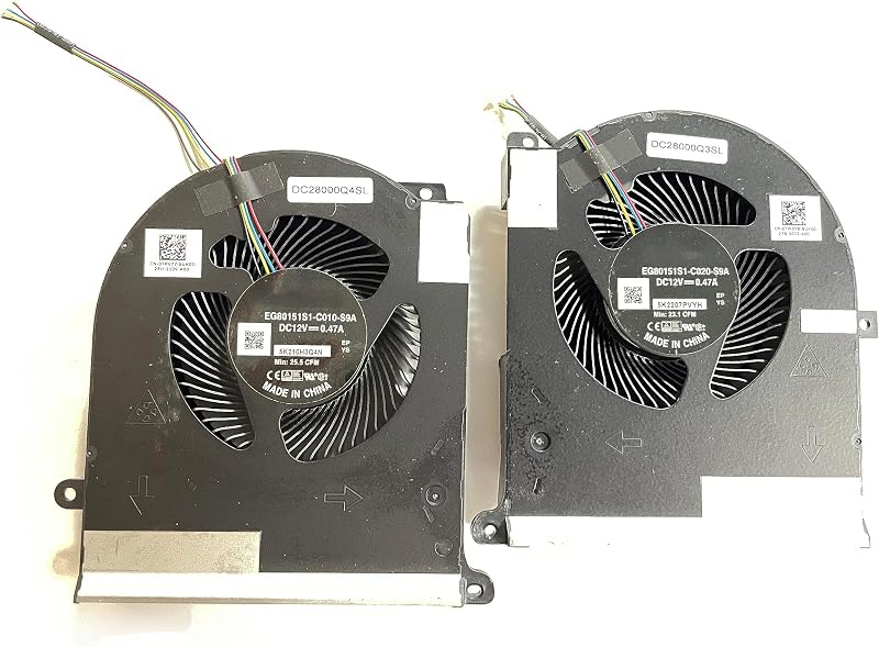 Fleshy Leaf CPU GPU Cooling Fan for Dell Alienware Area 51m R2 RTX2080 DC12V