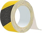 GTSE 50mm x 5m Anti Slip Tape Black Yellow High Traction Non Skid Tape