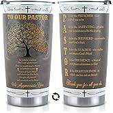 Pastor Gifts For Men 20 oz Tumbler, Pastor Appreciation Gifts, Pastors Retirement Gift, Birthday Christmas Cup Mug Religious Scripture, Baptism Christian, Pastoral Gift From Church
