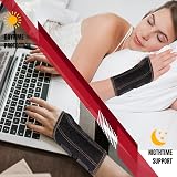 CURECARE Lightweight Carpal Tunnel Wrist Splint Right Hand Black L/XL view 7