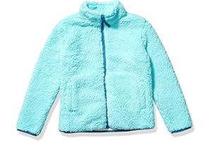Amazon Essentials Girls and Toddlers' Sherpa Fleece Full-Zip Jacket