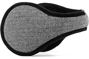 Hpegny Adult ear muffs warm plush earmuffs lightweight foldable ear muffs winter women men