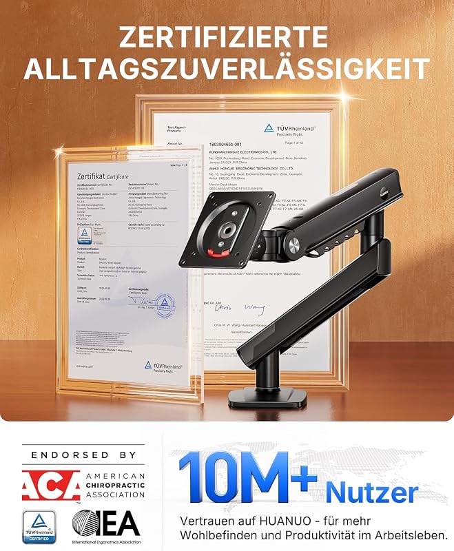 Monitor Halterung 13-32 Zoll bis 9 kg, FlowLift Pro höhenverstellbar