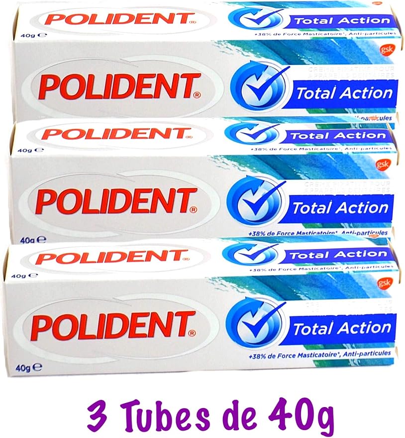 Polident GSK Total Action Crème adhésive pour prothèses dentaires