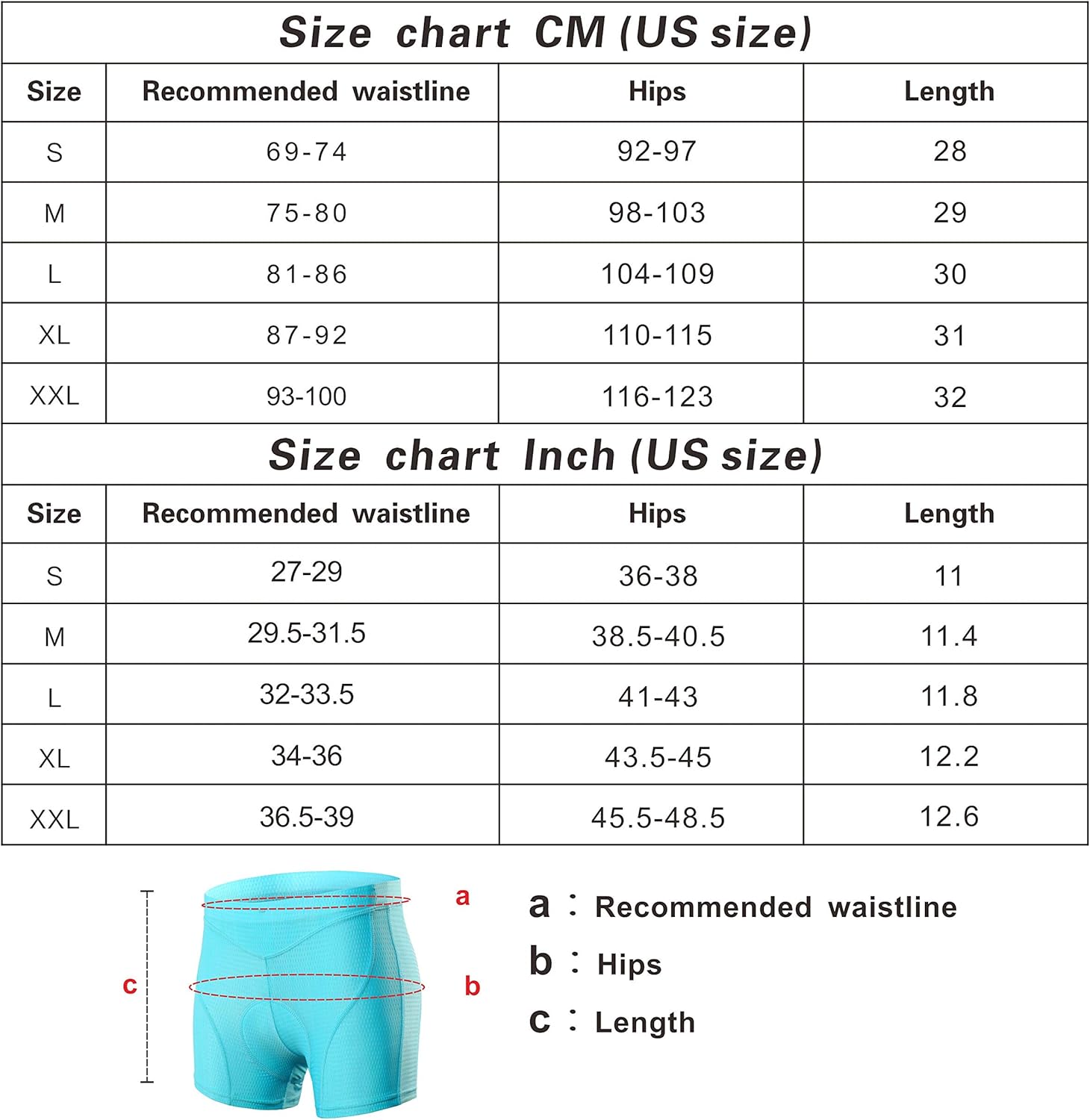 ARSUXEO Women's Gel Padded Cycling Underwear MTB Bike Shorts U02: Clothing