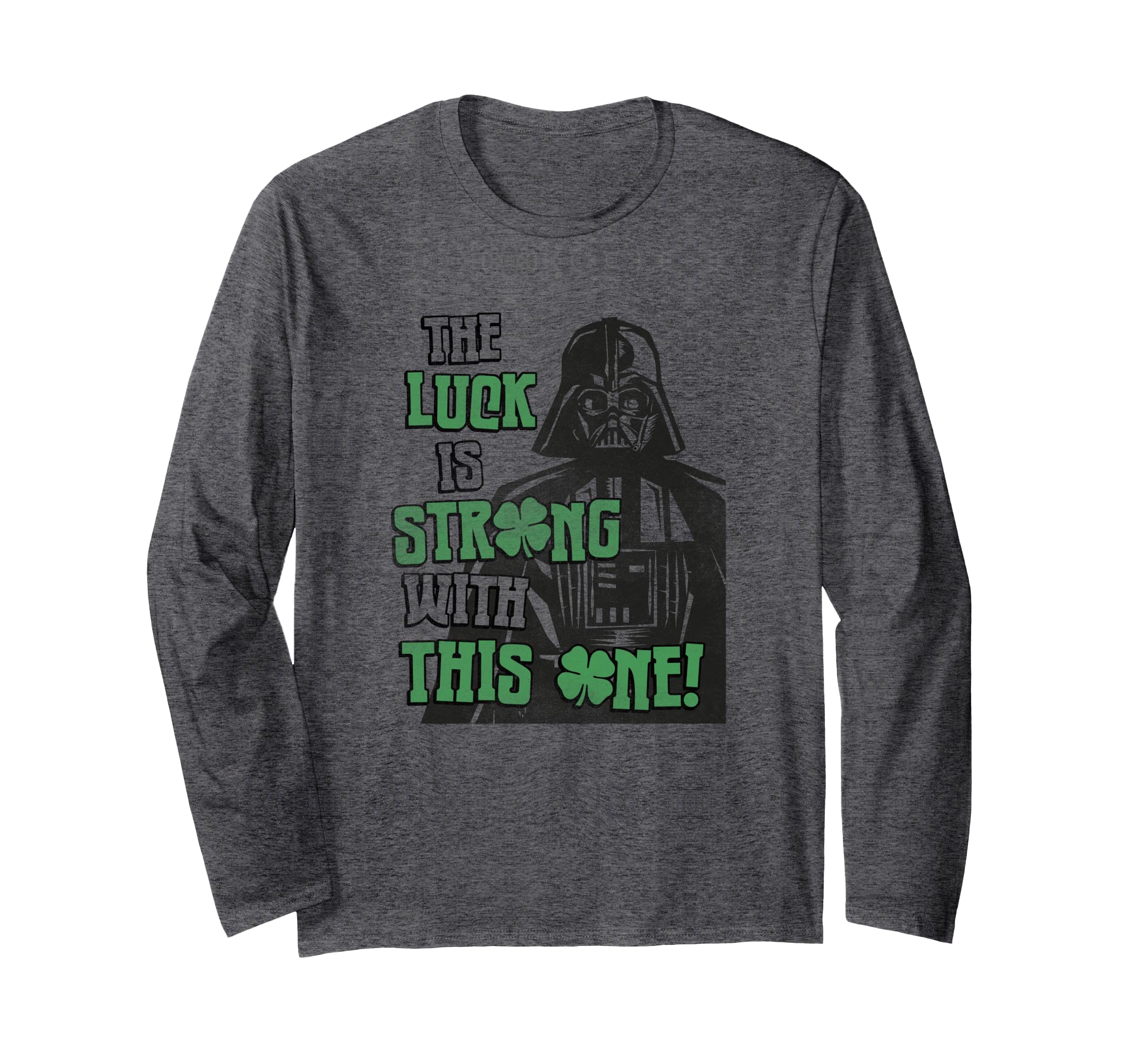 Star Wars St. Patrick's Day Darth Vader Strong Luck Long Sleeve T-Shirt