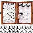 Tapeera Folding Peg Board Display Stand For Vendors 40 Hooks Included - Jewelry Display For Craft Show - Tabletop Pegboard Earring Display For Vendor Event - Bracelet Display Rack For Selling Keychain