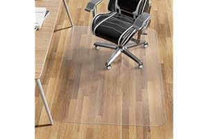 WASJOYE Office Chair Mat for Hard Floor, 36 x 48 in Transparent Hard Floor Protector Cover Home Floor Mat for Computer Desk Rolling Chair