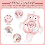 YAAVAAW Unicorn Inflatable Baby Float with Canopy 6-36 Months Pink view 5