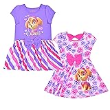 Nickelodeon Girls' Little 2 Pack Paw Patrol Dresses