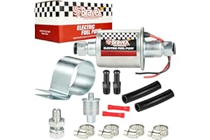 STEINBRÜCKE E8012S Electric Fuel Pump - Inline fuel pump Low Pressure 5-9 PSI, 12V Fuel pump Electric Fuel Pump 12v for Carburetor Lawn Mower Transfer Pump